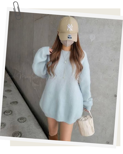 🇯🇵 JAPAN
♥ 粉嫩色男友風馬海毛寬鬆長版針織毛衣

🔎 ɪᴛᴇᴍ ɴᴏ.： SS-jg12380