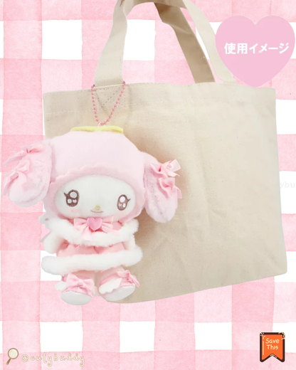 🇯🇵日本 ♡ Melody 天使與魔鬼系列毛公仔掛飾吊飾 MY MELODY & KUROMI 50TH & 20TH ANNIVERSARIES