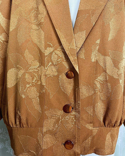 🇯🇵Japanese vintage dark leaf print jacket
 Vintage Outer 🔎 ss-vin073