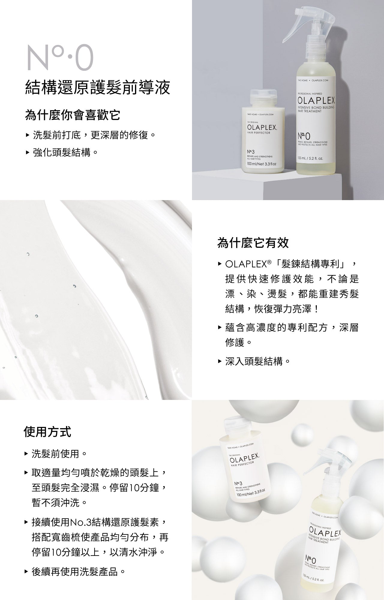 🇺🇸美國 OLAPLEX No. 0 Intensive Bond Building Hair Treatment 精華水No.0 結構還原護髮前導液 155ml