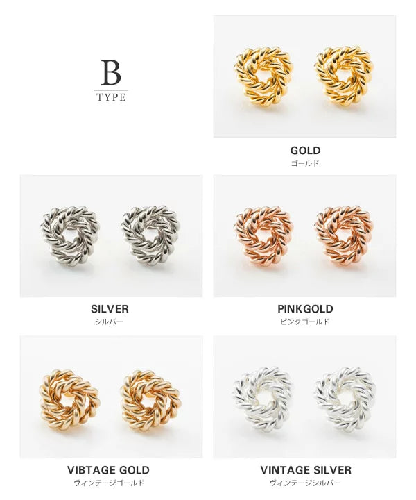 🇯🇵日本 18K Coating Vintage Matte Matte Twist Earrings 復古霧面霧面扭結耳環 🔎 ɪᴛᴇᴍ ɴᴏ.🔎 SS-jre00713