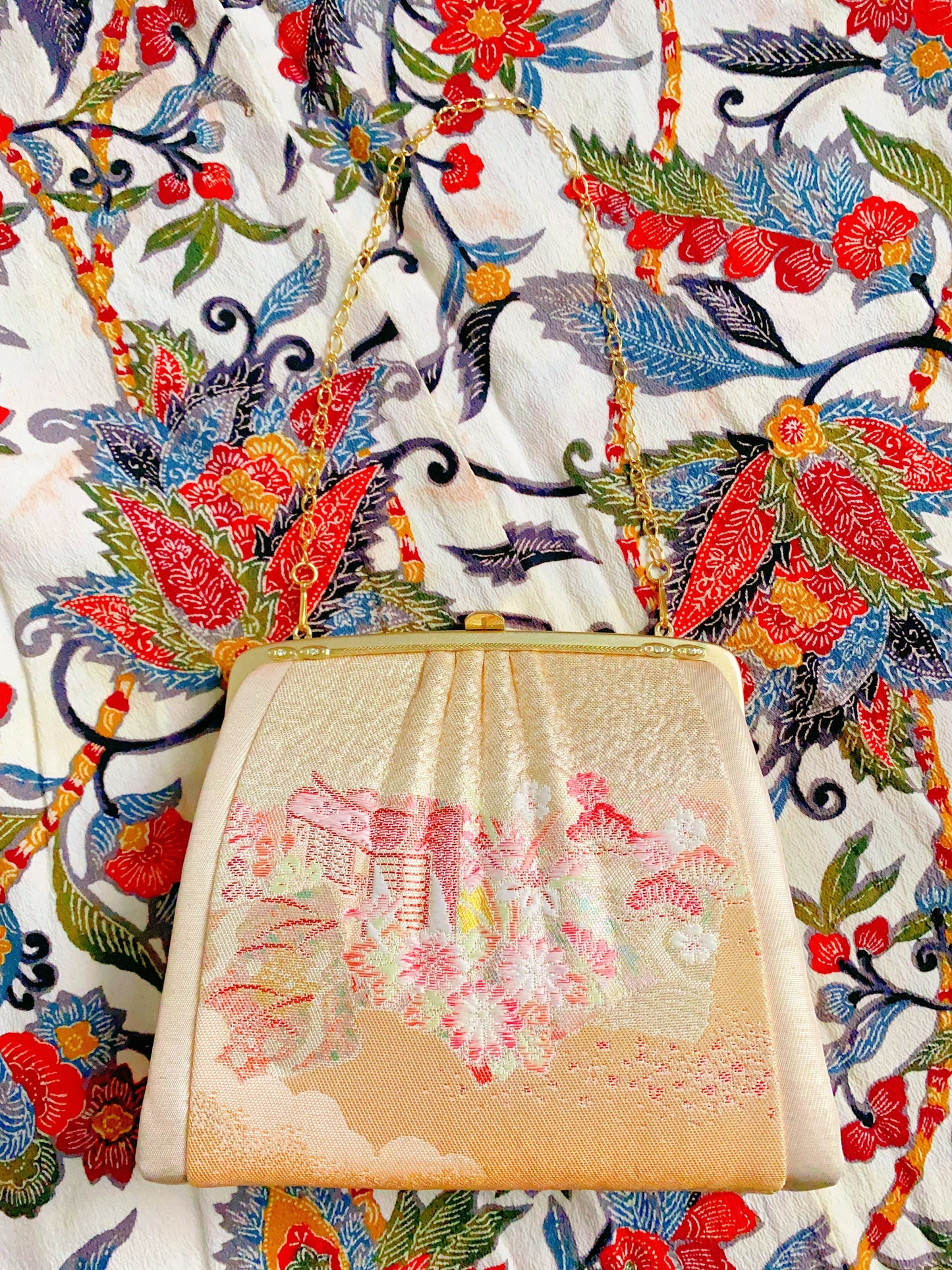 🇯🇵JAPAN Vintage ♡ Bags(Frame Purse/Frame Clutch/Kuchi Bag/Wallet)｜ 🇯🇵日本古著 ♡ 手袋(金襴錦織西陣織和裝手袋/口金袋/銀包)｜🔎 ss-vin333