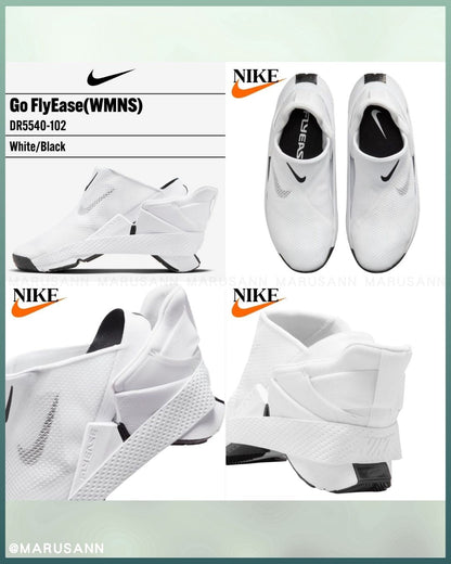 🇯🇵JAPAN  JAPNA ♥ NIKE WMNS Go FlyEase Black White Women Slip On 運動鞋 波鞋 \ 孕婦、懶人必備福音！解放雙手的波鞋 /