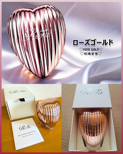 🇯🇵JAPAN♥ REFA Heart Brush Ray 立體順髮梳連鏡 \ 抗靜電防纏結折斷！連鏡打造全功能易攜梳 / リファ ハートブラシ レイ