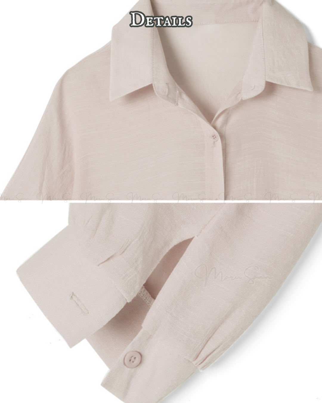 🇯🇵 JAPAN ♥ Voluminous-Sleeve Sheer Oversized Shirt ♥ 寬袖透視寬版襯衫 SS-jgac1371