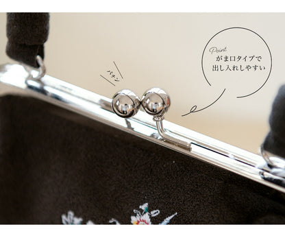 🇯🇵JAPAN Vintage ♡ Bags(Frame Purse/Frame Clutch/Kuchi Bag/Wallet)｜ 🇯🇵日本古著 ♡ 手袋(金襴錦織西陣織和裝手袋/口金袋/銀包)｜🔎 ss-vin393  薔薇 がま口バッグ 蛙口包 扣式錢包