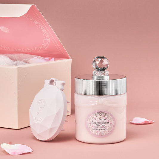 🇯🇵JAPAN ♥ JILL STUART Deep Head Cleanse White Floral & Scalp Massage Shampoo Brush｜日本 純白花漾頭皮深層清潔膏 & 頭皮按摩洗髮刷 \ 滿滿奢華感的髮護理產品，睇得又用得！/  ジルスチュアート シャンプーブラシ & ホワイトフローラルディープヘッドクレンズ