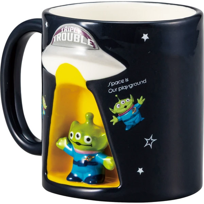 🇯🇵日本 ♡ DISNEY Alien 3D Spaceship Ceramic Mug 迪士尼三眼仔太空船杯 ディズニー エイリアン UFOマグ