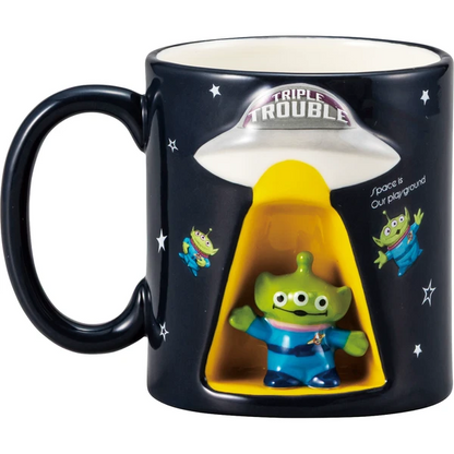🇯🇵日本 ♡ DISNEY Alien 3D Spaceship Ceramic Mug 迪士尼三眼仔太空船杯 ディズニー エイリアン UFOマグ
