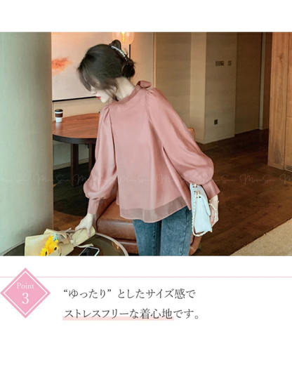 🇯🇵JAPAN
♥ Ribbon Lace Frill Blouse
蝴蝶結宮廷長袖上衣 SS-JR10000508