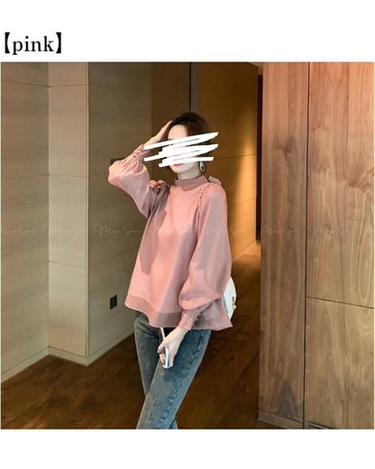 🇯🇵JAPAN
♥ Ribbon Lace Frill Blouse
蝴蝶結宮廷長袖上衣 SS-JR10000508