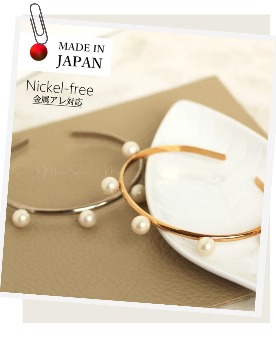 🇯🇵 MADE IN JAPAN ♥ Gold Pearl Bracelet 日本製造珍珠珠寶手鐲 ◍ 2色入 🔎 ɪᴛᴇᴍ ɴᴏ.： SS-jsk18gp