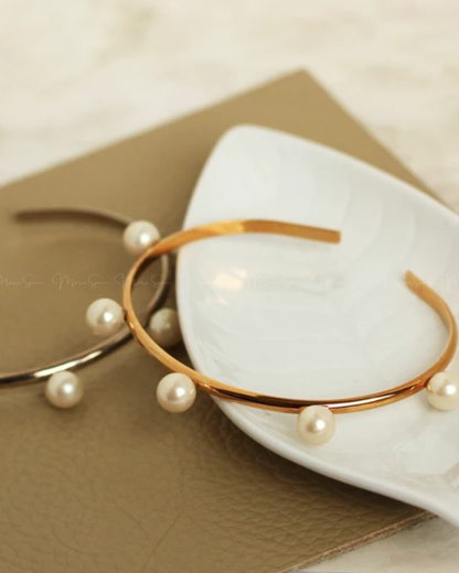 🇯🇵 MADE IN JAPAN ♥ Gold Pearl Bracelet 日本製造珍珠珠寶手鐲 ◍ 2色入 🔎 ɪᴛᴇᴍ ɴᴏ.： SS-jsk18gp