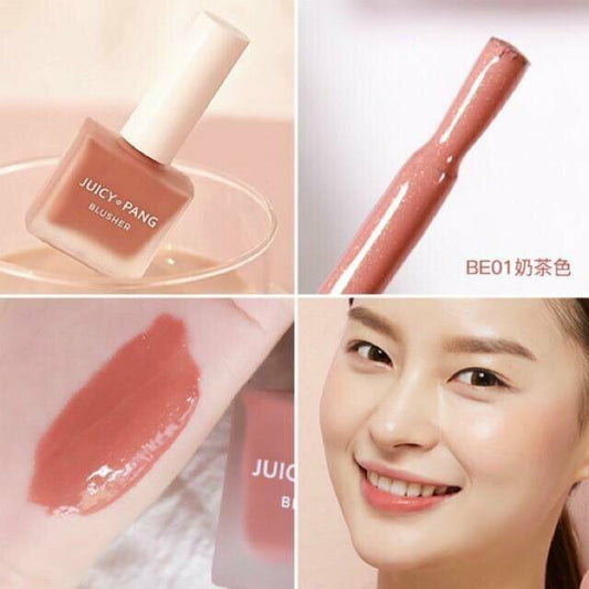 🇰🇷韓國 APIEU Juicy Pang Water Blusher (BE01 Fig)｜高持久度，自然溫柔血色感的表表者｜蜜桃無花果色持久液體胭脂 어퓨과즙팡워터블러셔_BE01(무념무상무화과)