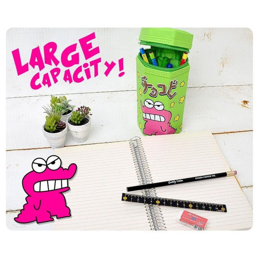 🇯🇵Japanese Crayon Shin-chan pen bag - chocolate cake hexagonal type (2 styles) Crayon Shin-chan Pen Pouchクレヨンしんちゃんチョコビ type ペンポーチグリーン