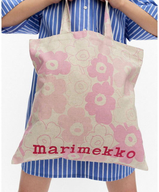 🇯🇵日本限定 ♥ Marimekko Vankka Piirto Unikko Tote Bag 手提包｜環保袋 トートバッグ \ 夠大又實用！輕鬆carry住高質感氛圍 /