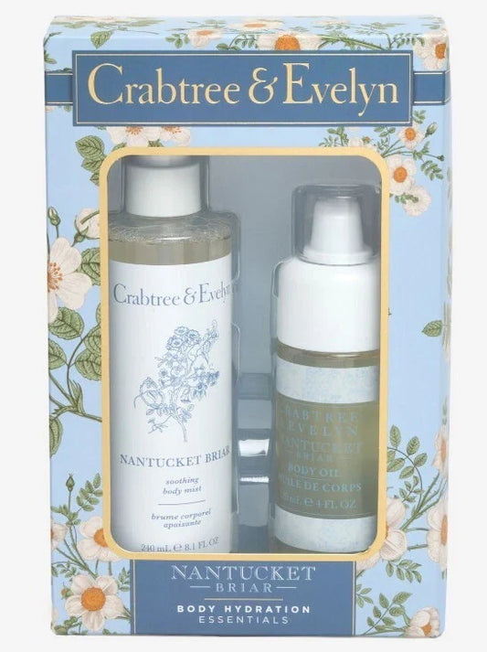 🌍歐美 ♥ CRABTREE & EVELYN Nantucket Briar & Summer Hill Hydration Essentials Gift Set (Body Oil & Mist) 爽身粉身體保濕必備禮盒 身體噴霧與身體油