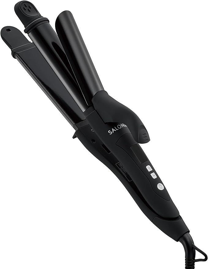 🇯🇵日本 SALONIA 2 Way Straight & Curl Iron 2用電髮棒 サロニア ストレート カール2WAYヘアアイロン 32mm